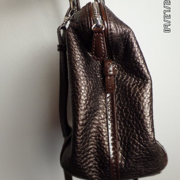 Brighton Pebbled Shiny Leather Crossbody/Handbag - Picture 4 of 16